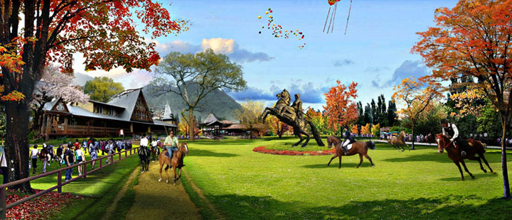鄉(xiāng)村旅游規(guī)劃公司:廣東龍門櫻花島度假區(qū)馬術(shù)運動中心旅游規(guī)劃效果圖